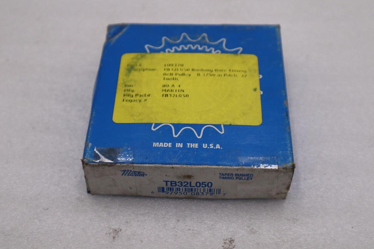 Used LOT OF 2 -- MARTIN Timing Pulley TB32L050 Bushing STOCK L250CC