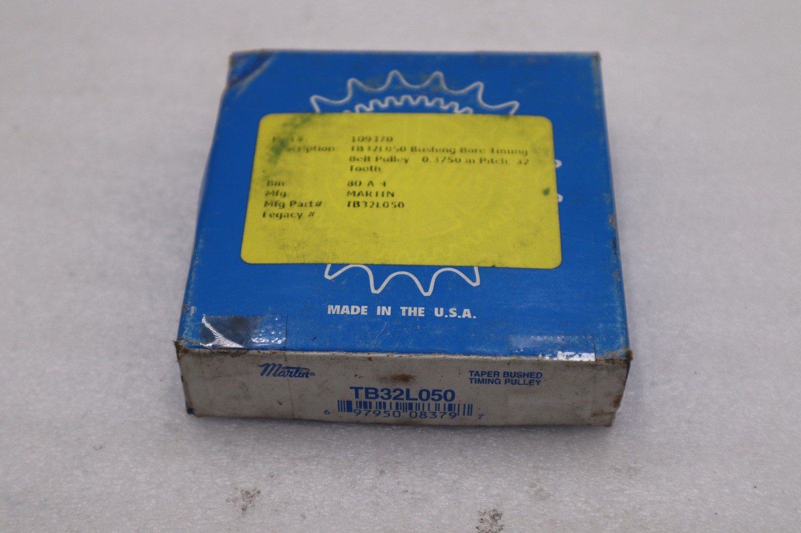 Used LOT OF 2 -- MARTIN Timing Pulley TB32L050 Bushing STOCK L250CC