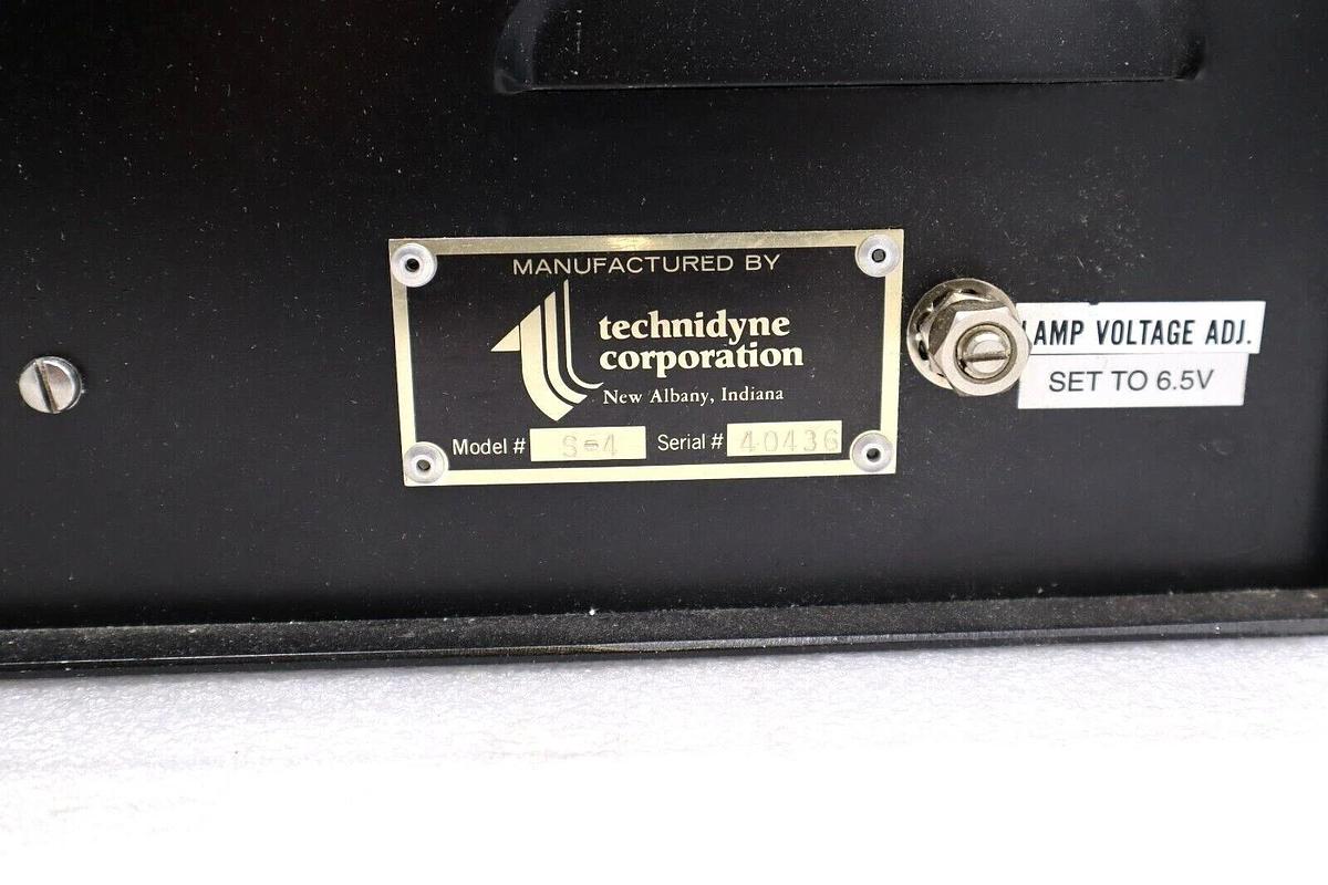 Used TECHNIDYNE CORPORATION 40436 BRIGHTIMETER MODEL S4 6.5V STOCK #1705