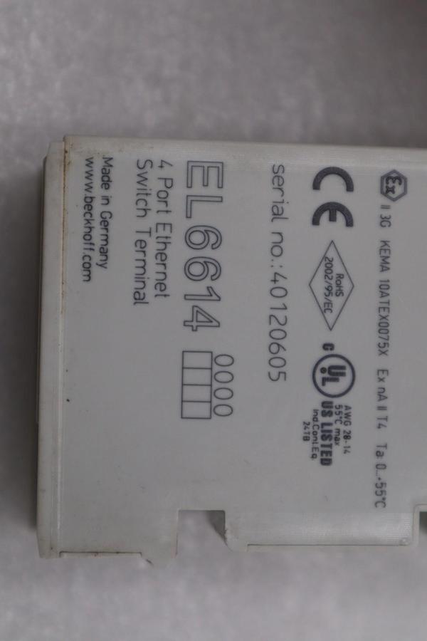 Used BECKHOFF EL6614 ETHERCAT TERMINAL STK H1209A