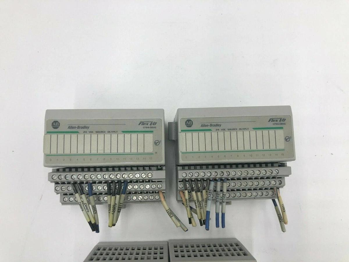 Used ALLEN BRADLEY 1794-PS13 AND 1794-OB16 LOT OF 4 STOCK 1074