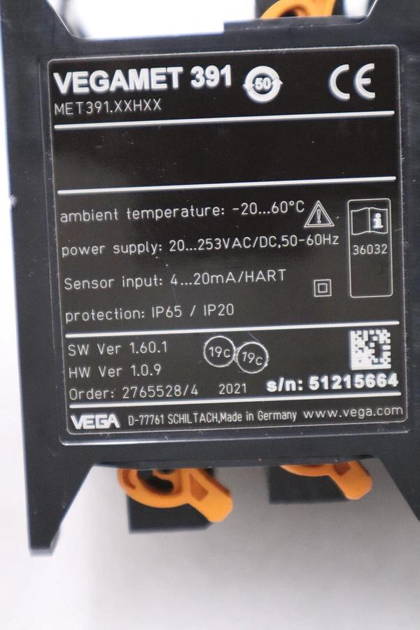 Used NEW Vega MET391.XXHXX Vegamet 391 Control And Display Assembly #H489A