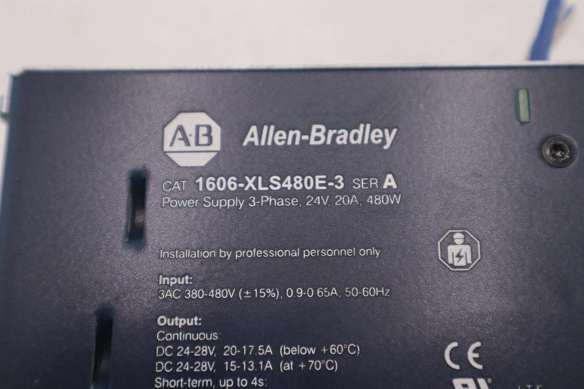 Used ALLEN BRADLEY 1606-XLS480E SER A DC Power Supply 1606XLS480E STOCK L-727-A