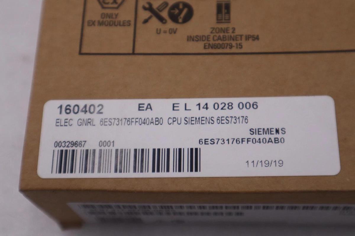 Used NEW 6ES7317-6FF04-0AB0 Central Processing Unit CPU 317F-2 SIMATIC S7-300 SIEMENS