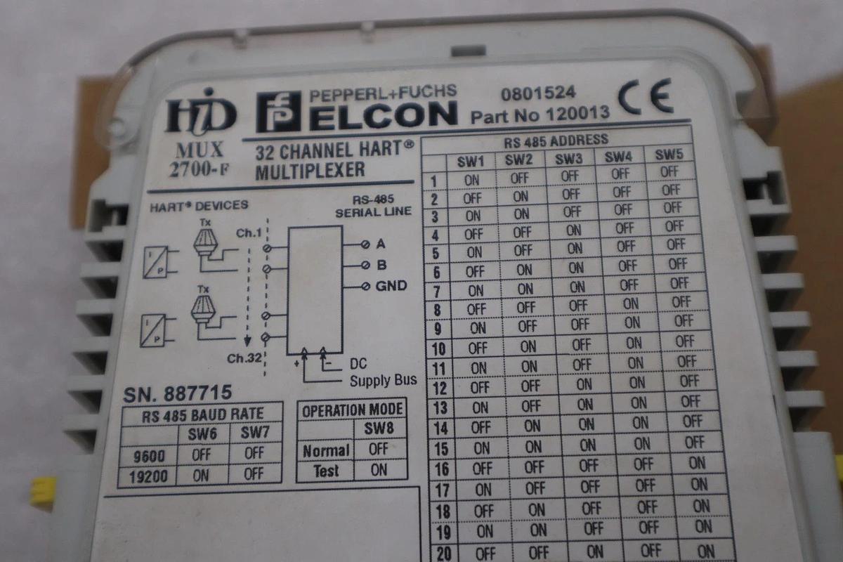 Pepperl + Fuchs HIDMUX2700-F 32 Channel Hart Multiplexer - STOCK GF361A