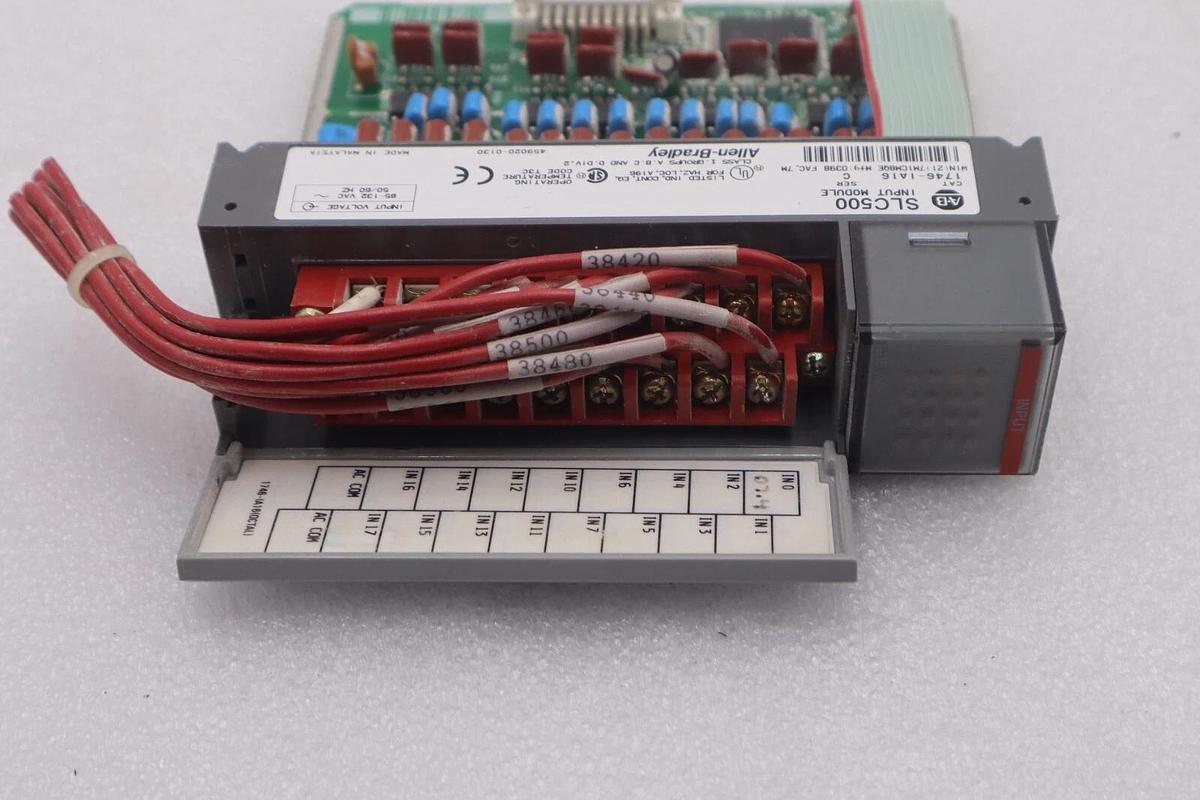 Used ALLEN-BRADLEY 1746-IA16 SLC500 INPUT MODULE SERIES C STOCK #K-1415