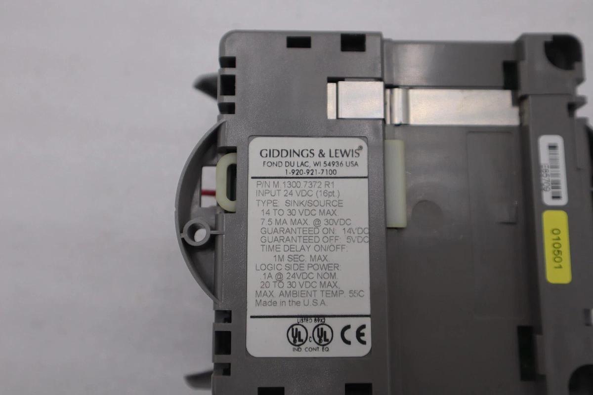 Used GIDDINGS & LEWIS M.1300.7372 R1 Input Module 24VDC SINK/SOURCE STOCK 625-D