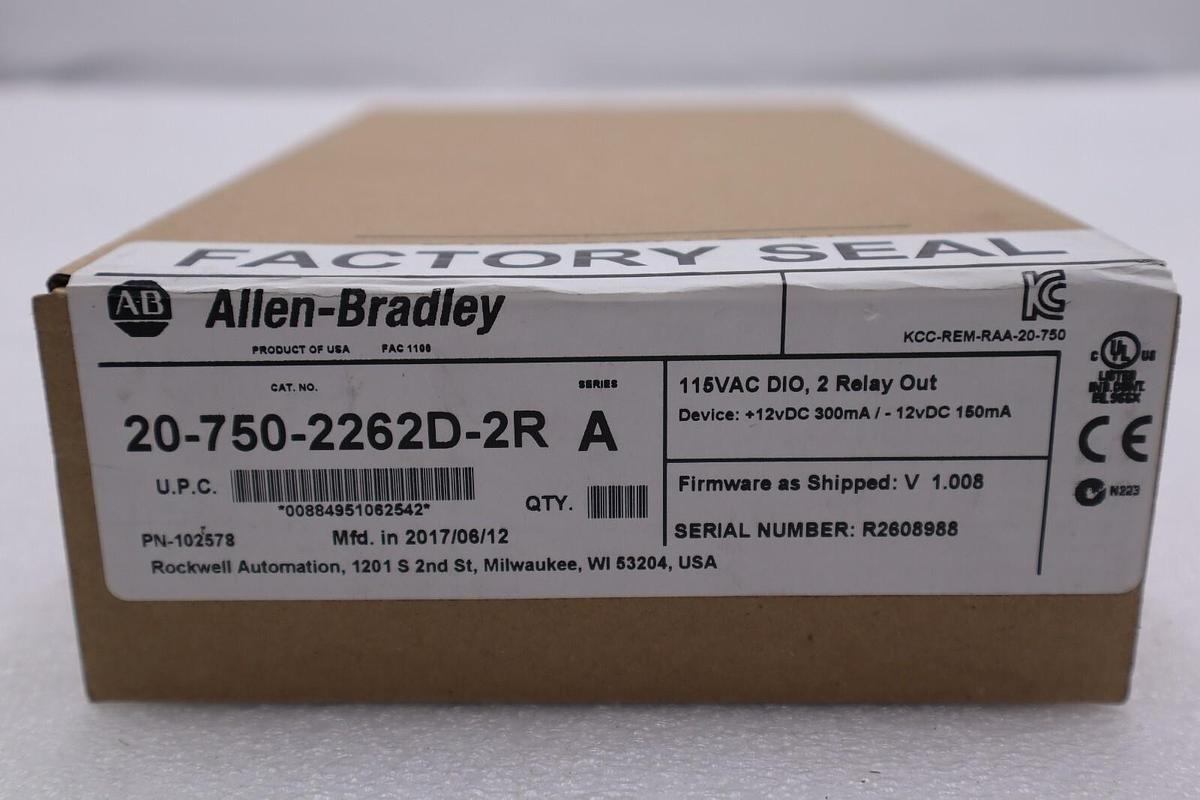 NEW MFG. 2017 Allen Bradley 20-750-2262D-2R /A PowerFlex 750 STOCK 4053