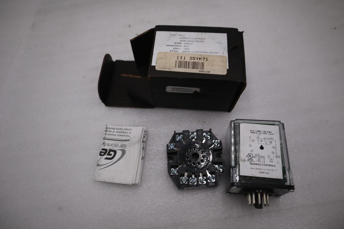 Used Warrick-Gems Sensors & Controls 26MC1A0 NEW OPEN BOX STK K3979CC