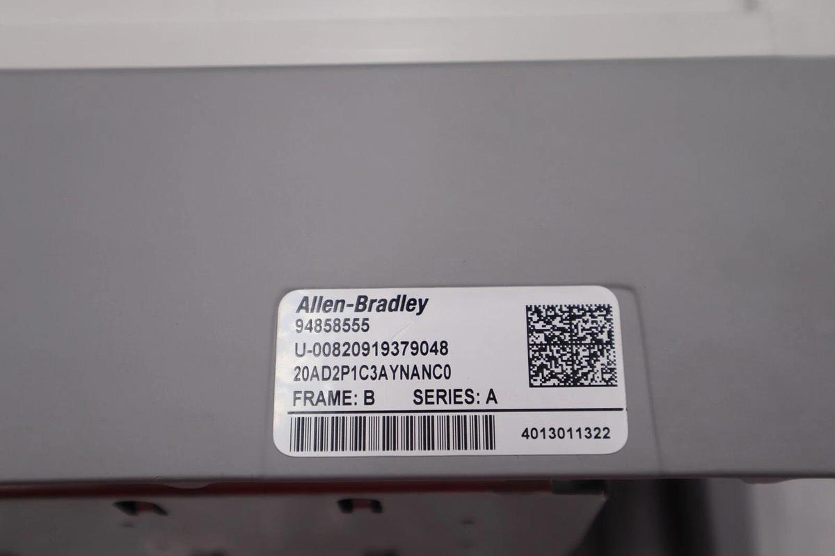 Used ALLEN-BRADLEY 20AD2P1C3AYNANC0 POWERFLEX 70  1 HP AC DRIVE SERIES B STOCK #2800