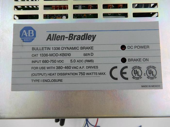 Used ALLEN BRADLEY 1336-MOD-KB010 SERIES D BULLETIN 1336 DYNAMIC BRAKE STOCK 621