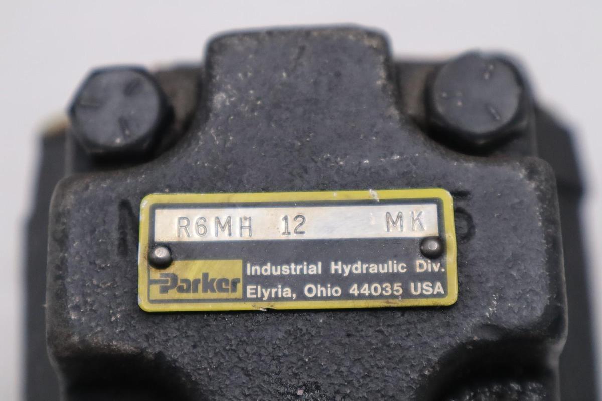 Used PARKER R6MA 12 MK HYDRAULIC DIRECTIONAL CONTROL VALVE STOCK #2173A
