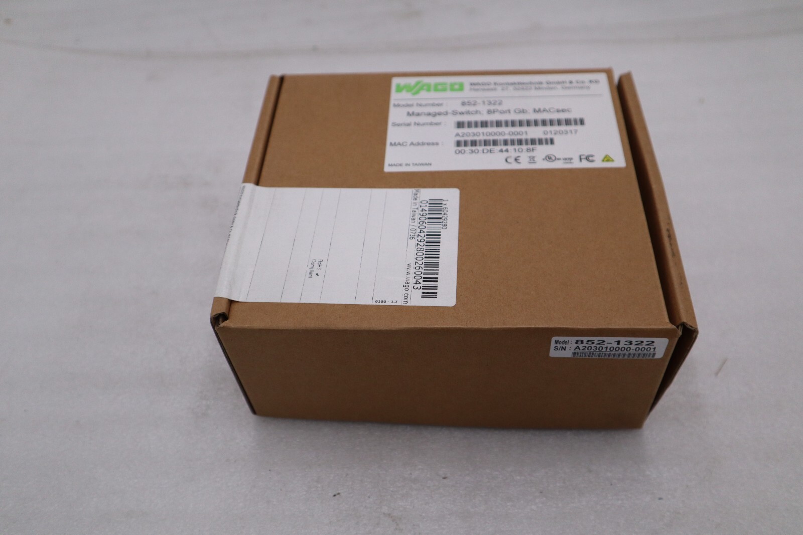 NEW IN BOX WAGO 852-1322 Switch Ethernet Managed Port Count STOCK H736