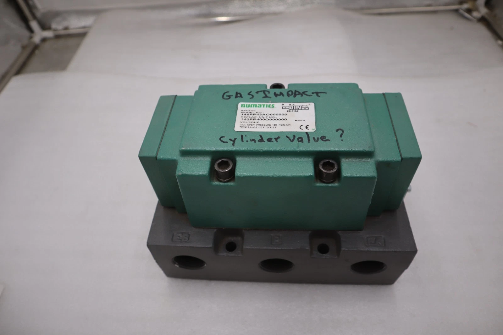 ASCO NUMATICS 146PP43AO000000 NEW UNIT STOCK 5611CC