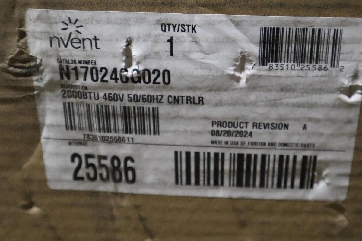 NVENT N170246G020 2000 BTU 460V 50 60 HZ AIR CONDITIONER NEW IN BOX STOCK HP-177