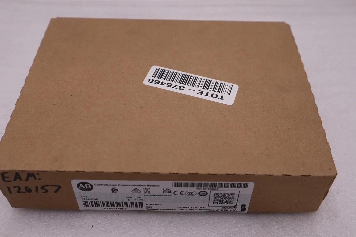 Used Allen-Bradley 1756-CNB ControlLogix Communication Module NEW Factory Sealed 2024