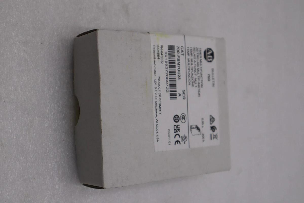 Used Sealed NEW Allen Bradley 700-FSM7UU23 Series A 0.05sec-300hr Timing Relay