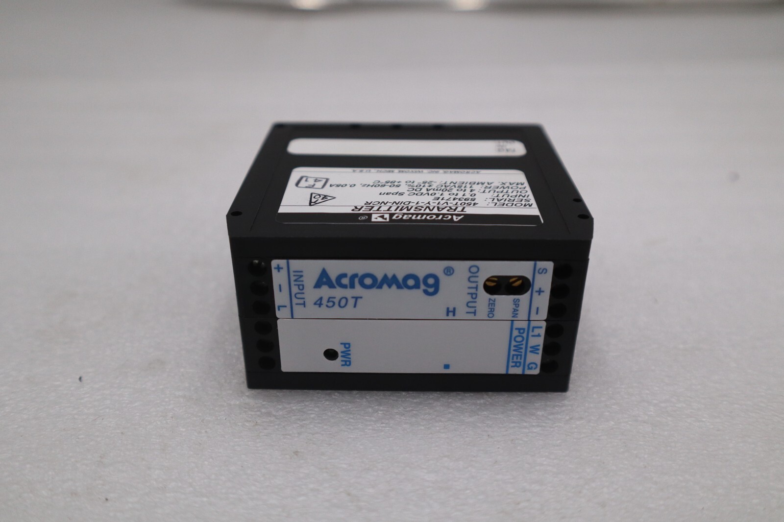 Used NEW OPEN BOX ACROMAG 450T-C1-Y-1-DIN-NCR / 450TC1Y1DINNCR STOCK G784A