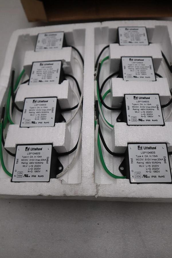 Used BOX OF 8 - LITTELFUSE LSP10480S Surge Protecto Mains Surge Protector #H841