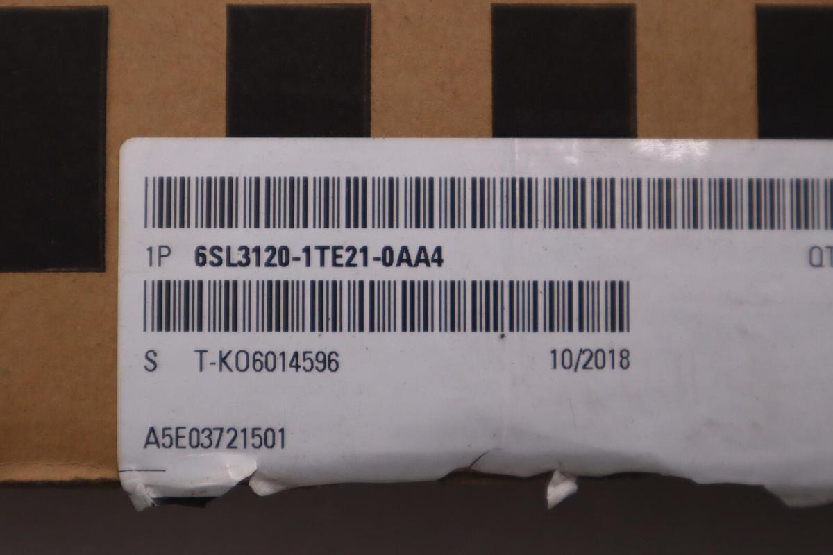 Used NEW IN BOX Siemens 6SL3120-1TE21-0AA4 400V 3AC 9A Single Motor Module STOCK H112