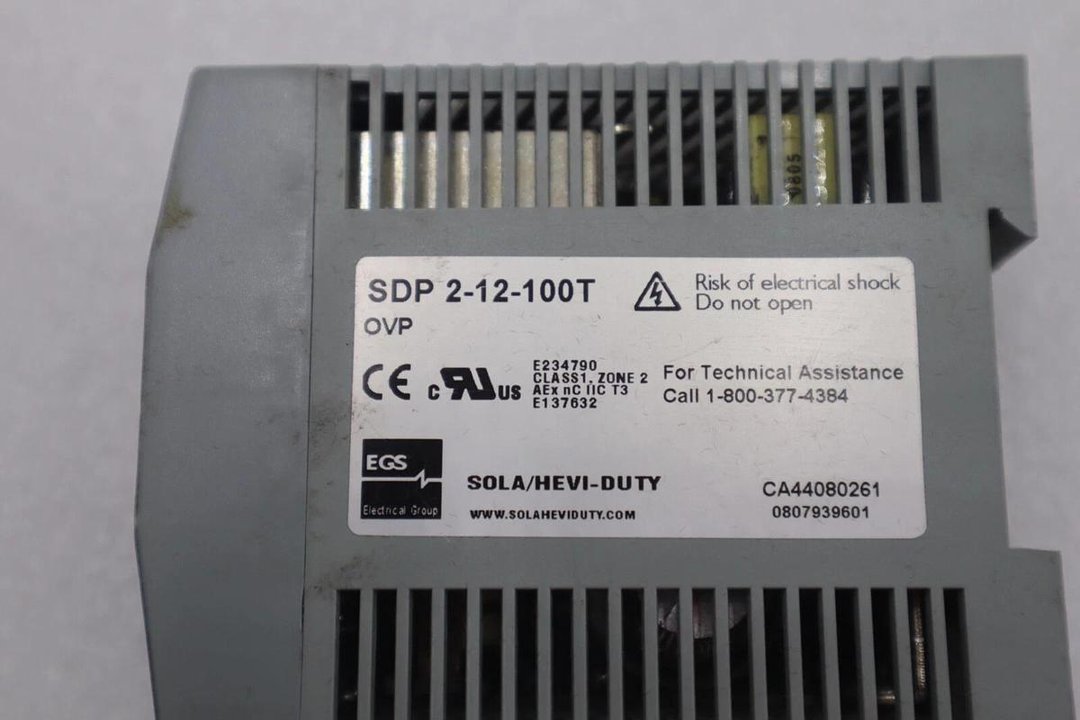 Used EGS Sola/Hevi-Duty SDP 2-12-100T Power Supply #K-3018