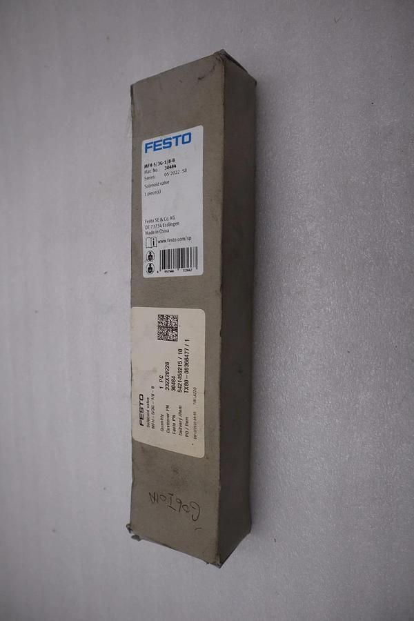 NEW OPEN BOX FESTO MFH-5/3G-1/8-B 30484 Air Solenoid Valve STK H1369