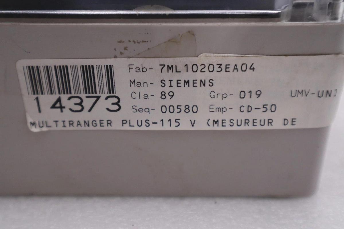 Used Siemens Milltronics 7ML10203EA04 Multiranger Plus Level Monitor Relay Box GF1074