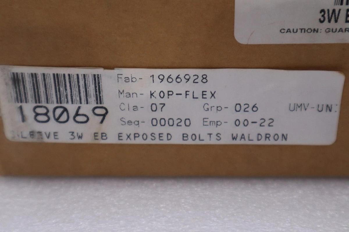 Used KOP-FLEX 1966928 3W EB COUPLING SLEEVE - NEW IN BOX - STOCK GF417A