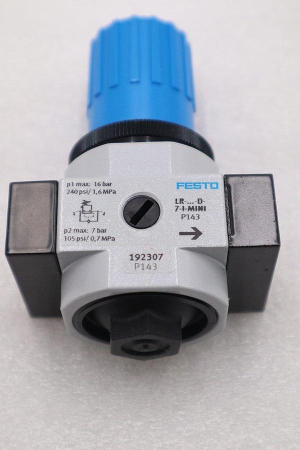 Used NEW OPEN BOX FESTO LR-1/4-D-7-O-I-MINI AIR PRESSURE REGULATOR STOCK K-607-A
