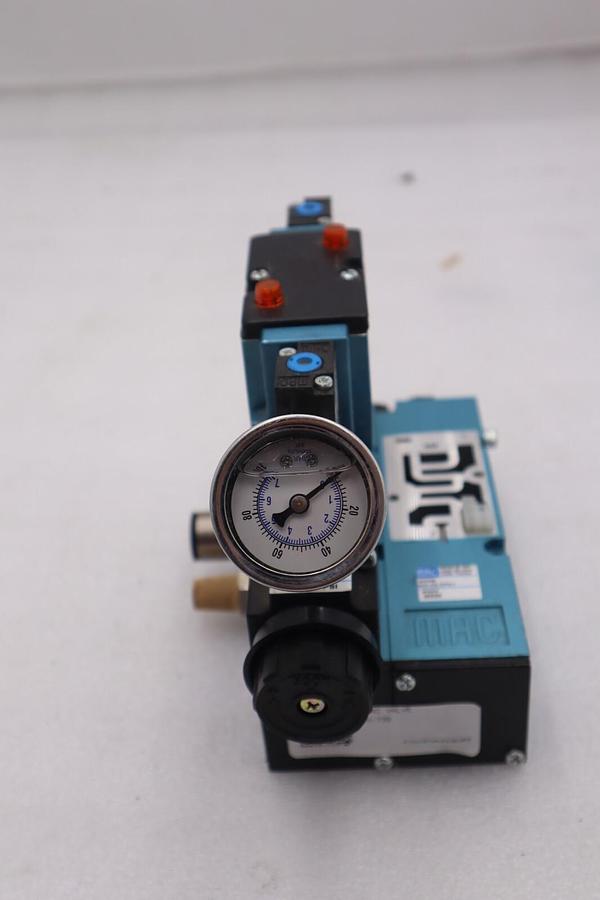 Used MAC 82A-0A-CPA VALVE TM-DDAJ-1DK PR82A-GADA VAC TO A50 PSI STOCK #323-A
