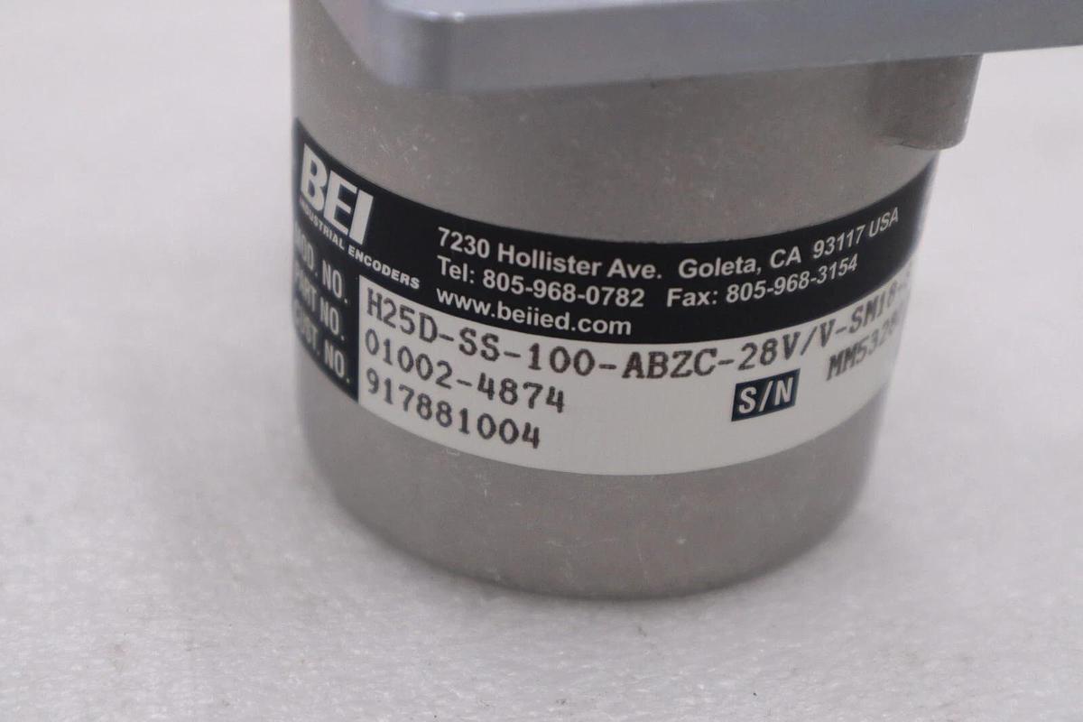 Used BEI SENSORS H25D-SS-100-ABZC-28V/V-SM18-S / H25DSS100ABZC28VVSM18S NEW #H1292
