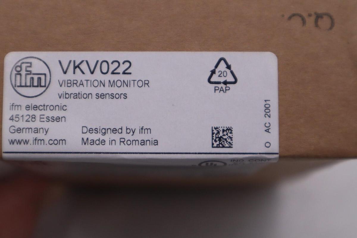 Used NEW OPEN BOX IFM Vibration Sensor VKV022 STOCK G466A