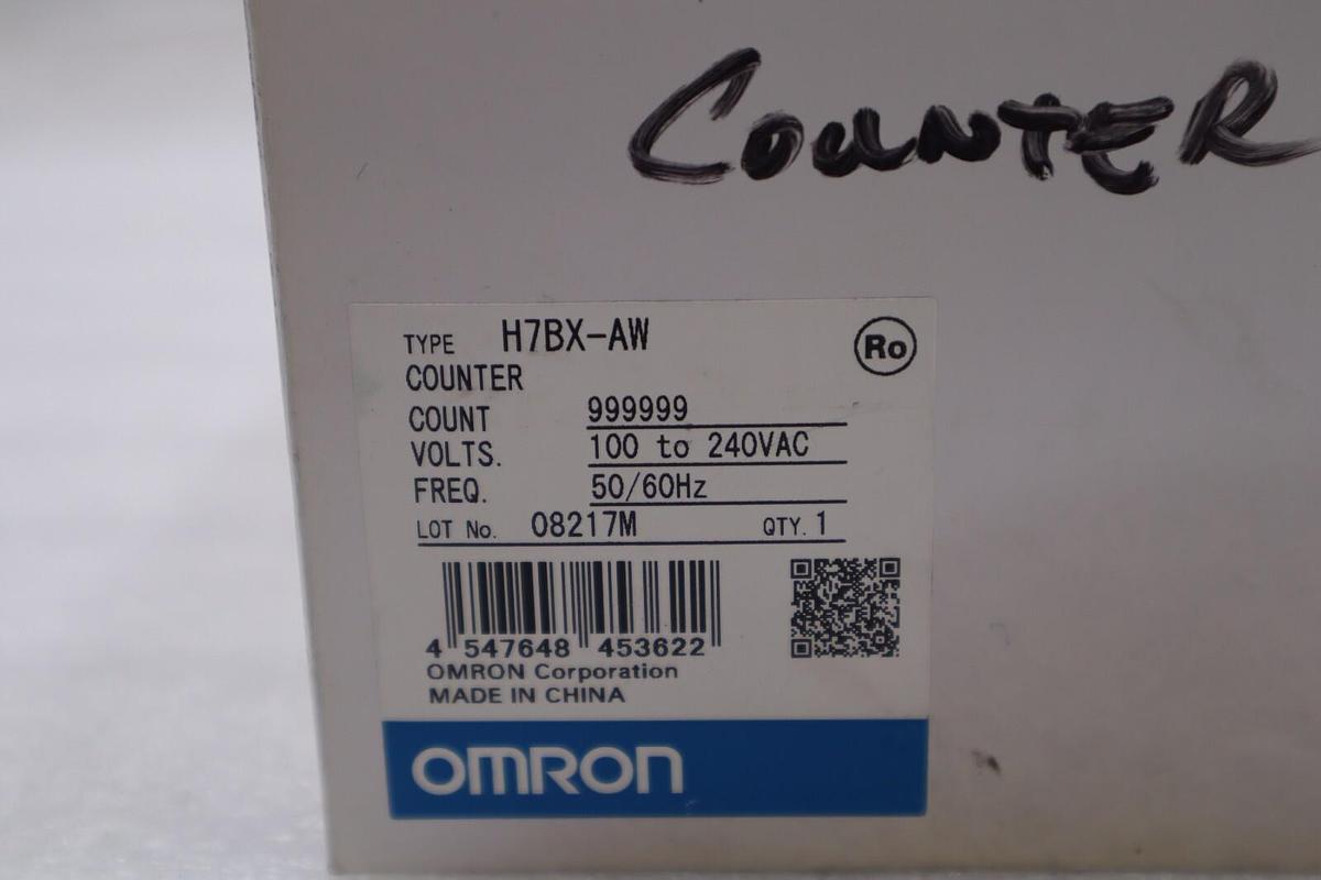 Used NEW OPEN BOX Omron H7BX-AW Counter STOCK 2078-A