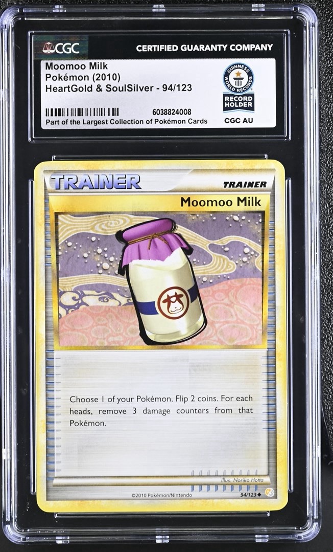 Used MOOMOO MILK 94/123 HEARTGOLD & SOULSILVER ENGLISH POKEMON CGC WORLD RECORD 1/1