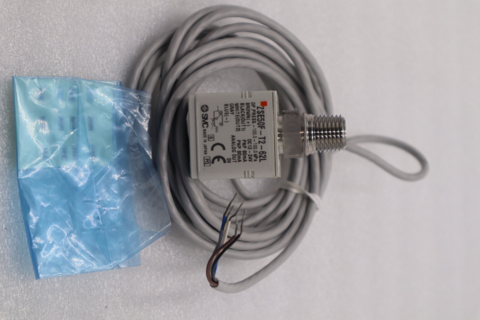 Used NEW OPEN BOX SMC ZSE50F-T2-62L SMC sensor-100~100kpa STOCK L-362-C