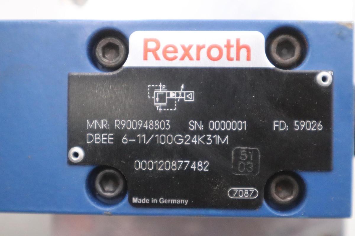 REXROTH R900948803 PROPORTIONAL VALVE DBEE6-11/100G24K31M - STOCK GF545