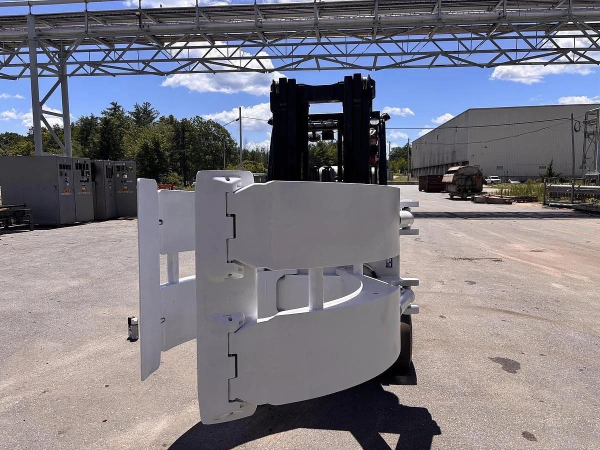 Used 12,000 POUND YALE GLC120VX FORKLIFT TRUCK WITH 84" CASCADE PAPER CLAMP
