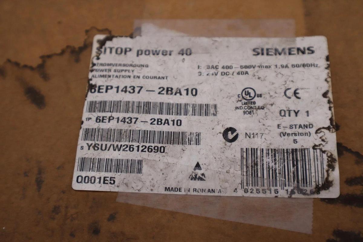 Used SIEMENS 6EP1437-2BA10 400-500V 1.9A NSNP - STOCK GF311