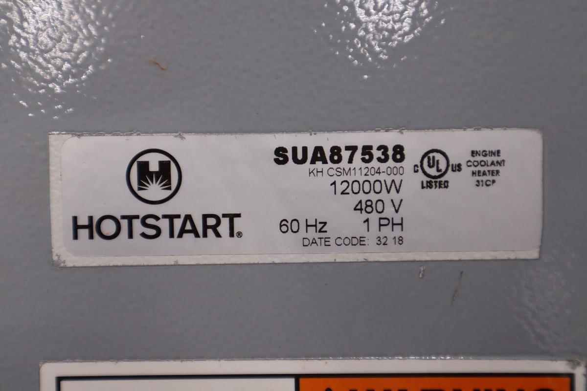 Used HOTSTART HOTFLOW SUA87538 Hot Flow Engine Block Heater & Pump NEW STOCK H759
