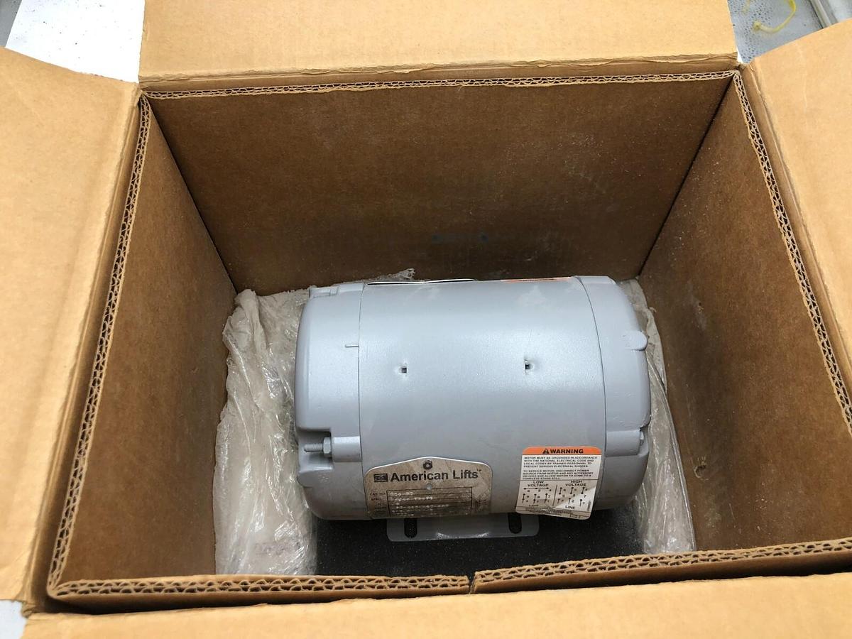 Used AMERICAN LIFTS MOTOR 34J641Y569G1 3 PHASE 1/2 HP ELECTRIC MOTOR MFG BALDOR S-148