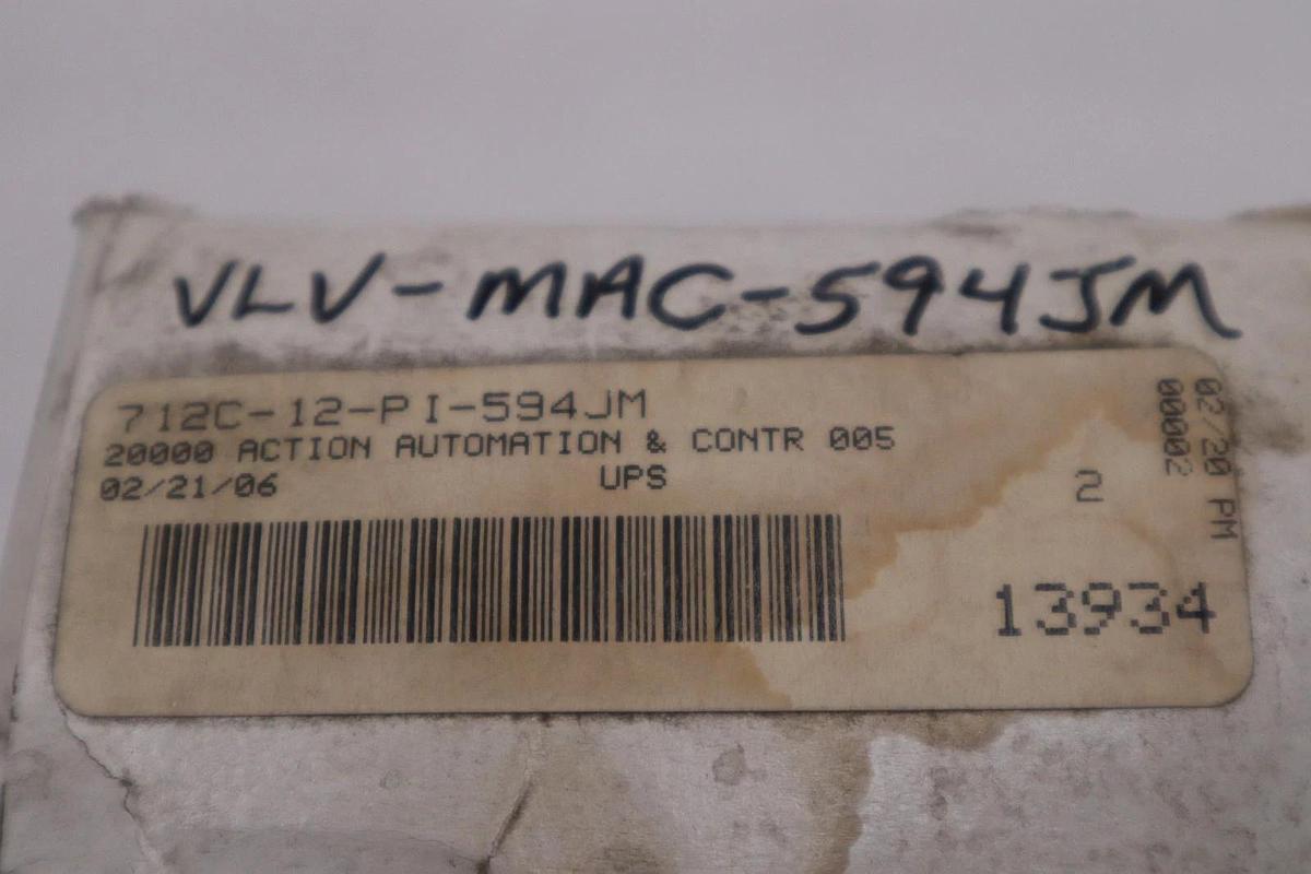 Used MAC 712C-12-PI-594JM SOLENOID VALVE - STOCK GF270A
