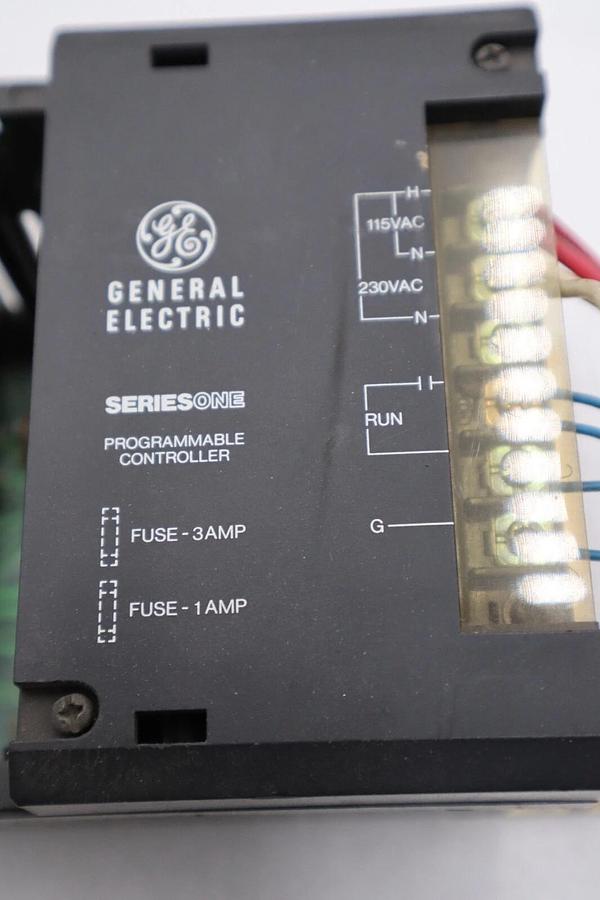Used GENERAL ELECTRIC IC610CHS100A RACK w/POWER SUPPLY SERIES ONE STOCK 1396C