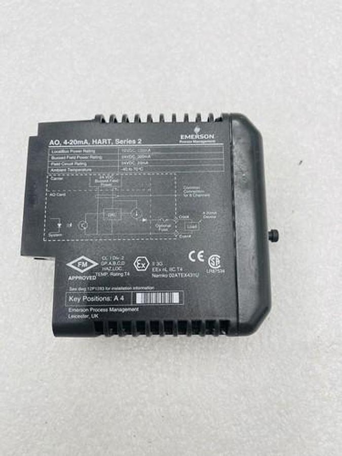 Used EMERSON DELTAV KJ3221X1-BA1 AO CARD 8 CH 4-20 MA HART SER 2 #K-2505