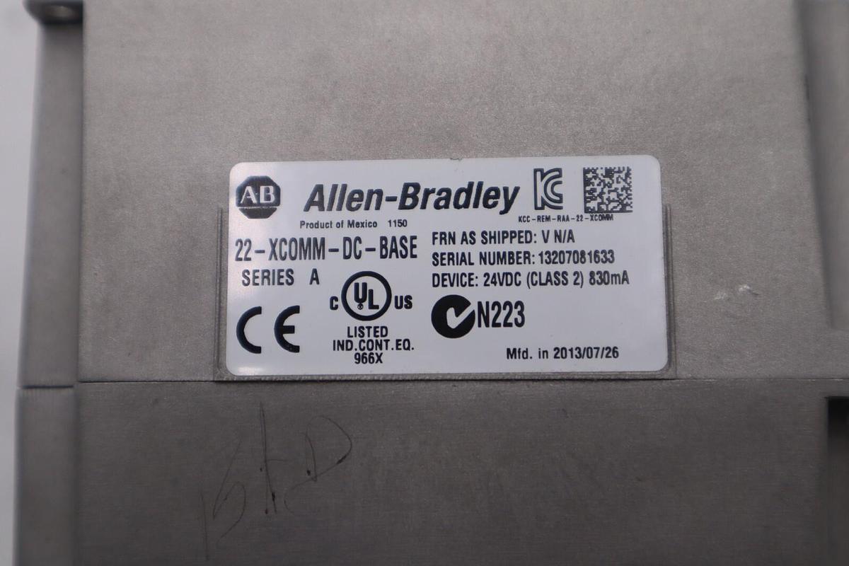 Used Allen-Bradley 22-XCOMM-DC-BASE Series A DSI External Com Adapter STOCK K-1556C