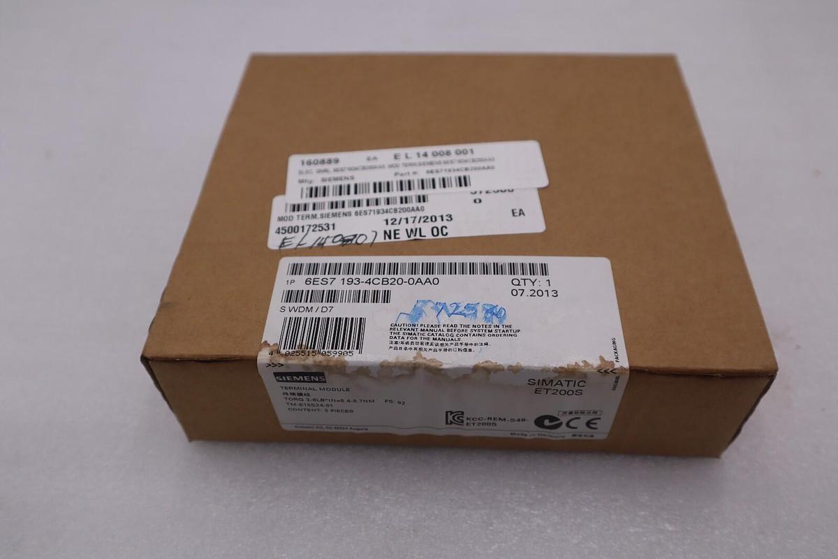 SIEMENS TM-E15S24-01 SIMANTIC ET200S BOX OF 5 SEALED UNITS NEW STOCK G205A