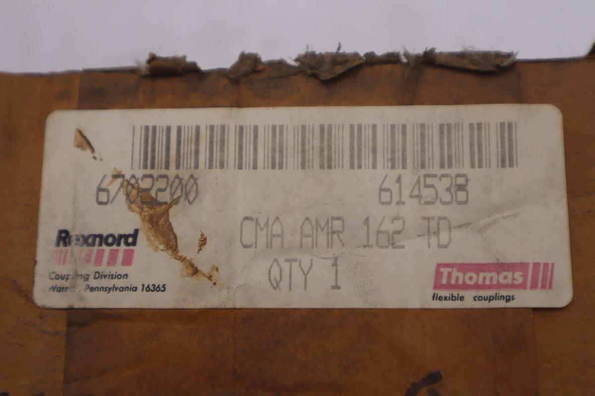 Used NEW OPEN BOX Rexnord 614538 Coupling Thomas Center Assembly CMA AMR 162 TD B-759