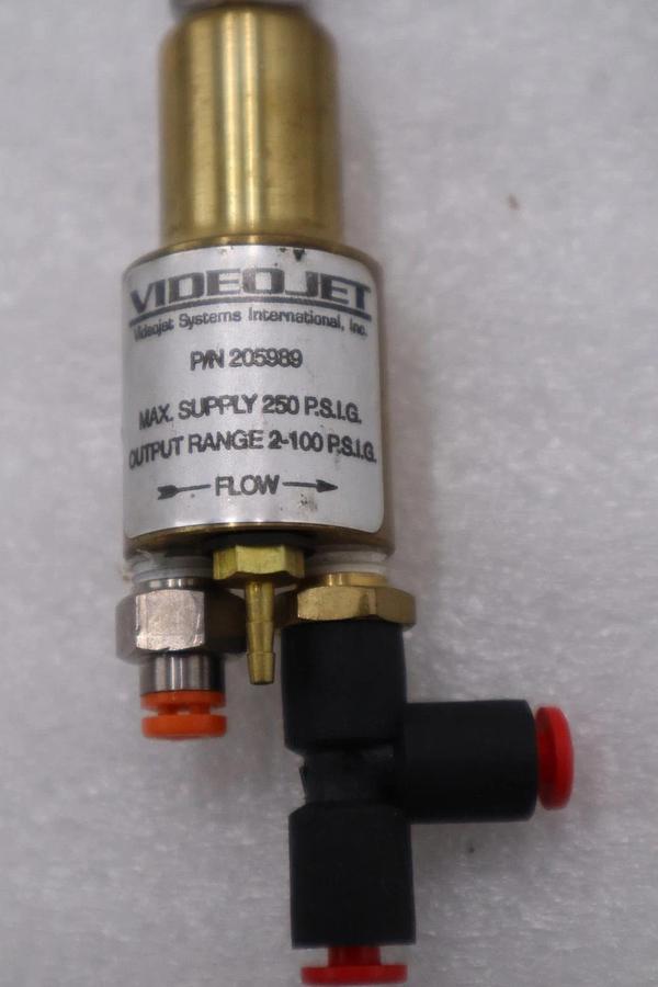 Used NEW VIDEOJET 205989 PRESSURE REGULATOR 250 PSIG STOCK H1086A