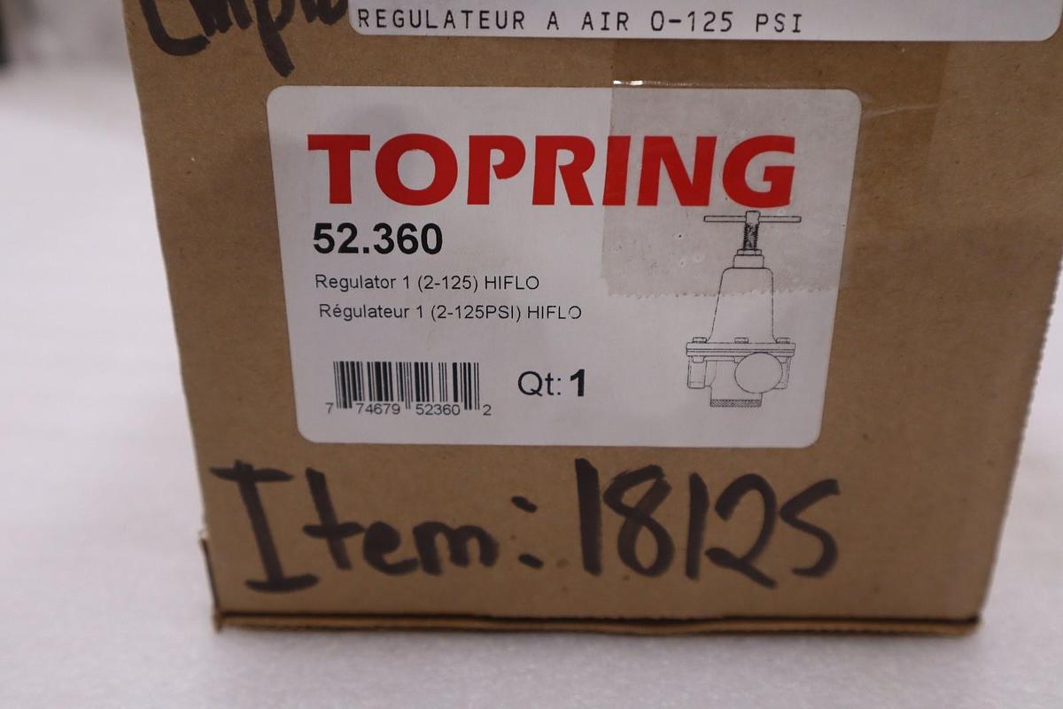 TOPRING 52.360 REGULATOR 1 (2-125) HIFLO - STOCK GF1028