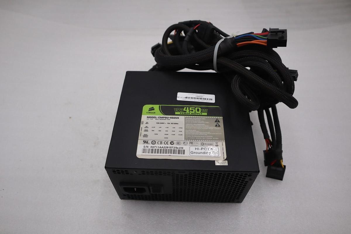 CORSAIR CMPSU-450VX 450 W ATX12V V2.2 80 PLUS Active PFC Compat STOCK H166