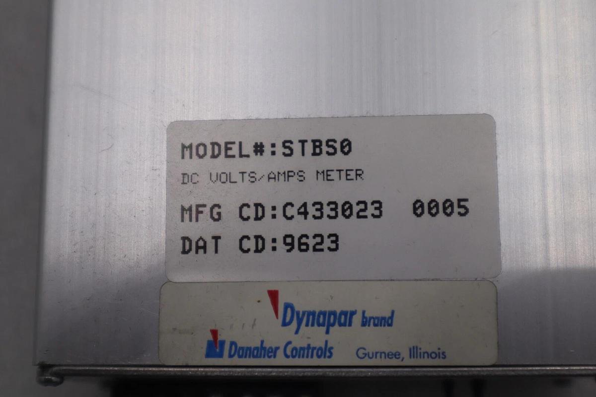 Used DANAHER CONTROLS STBS0 SIMTACH DC METER #K-3044